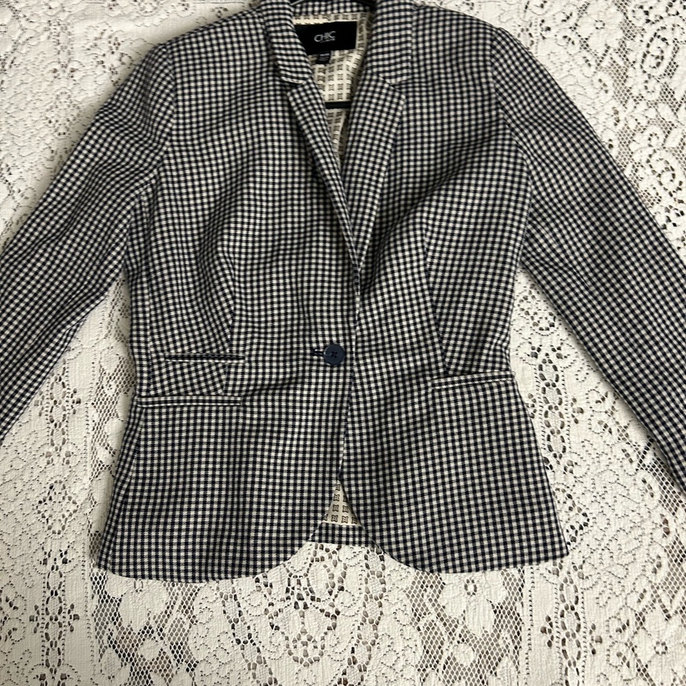 Oasis Monochrome Checkered Women's Blazer